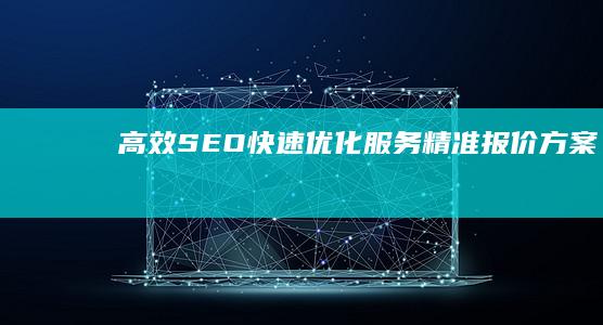 高效SEO快速优化服务精准报价方案